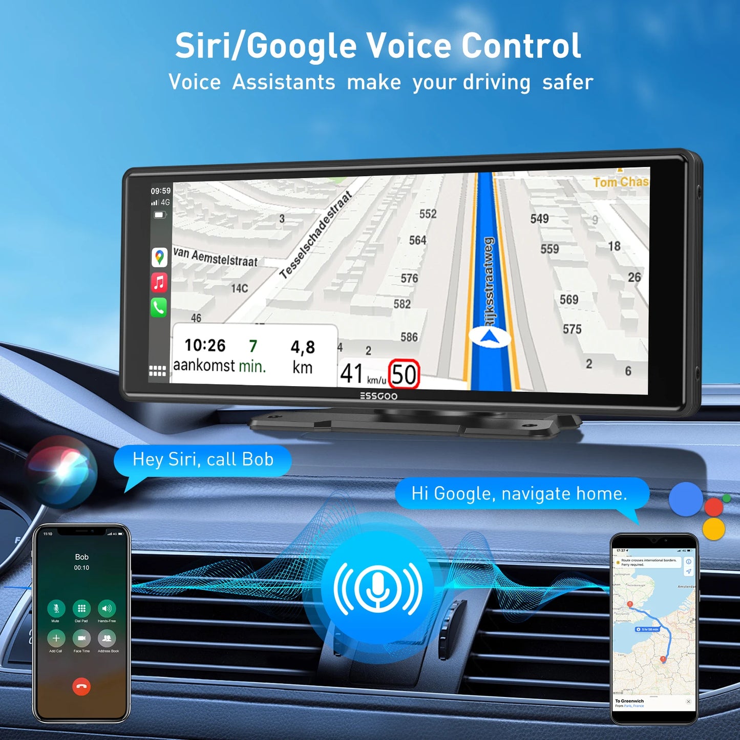 HD Touchscreen Stereo Apple CarPlay / Android Auto 10.26'