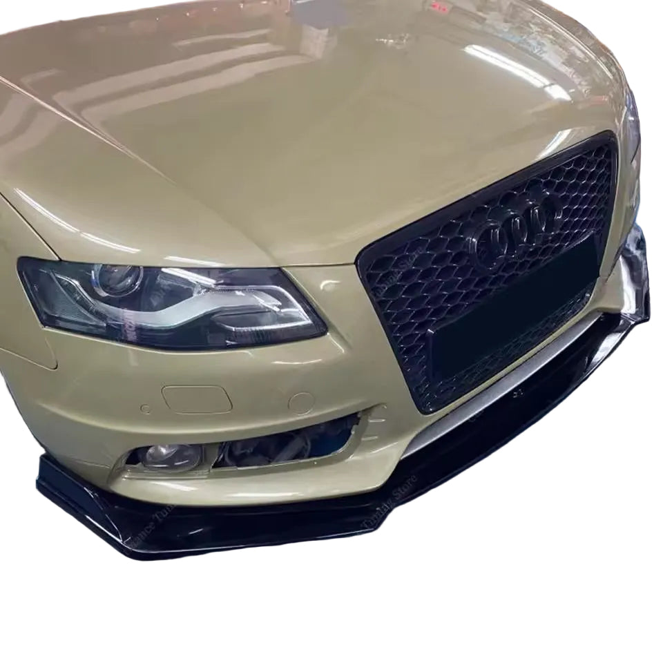 for Audi A4 S4 B8 B8.5 8K S-Line Front Bumper Splitter Gloss Black