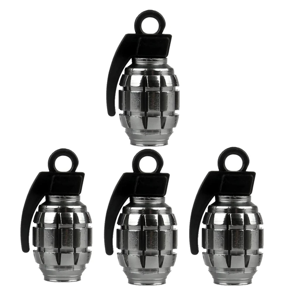 Grenade Tyre Valve Caps Dust Caps