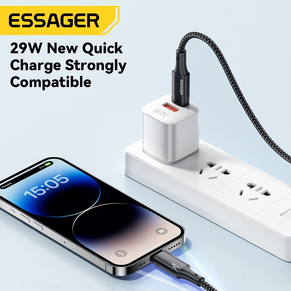 USB C to Lightning Charging Cable Charger