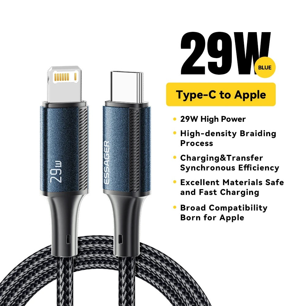 USB C to Lightning Charging Cable Charger