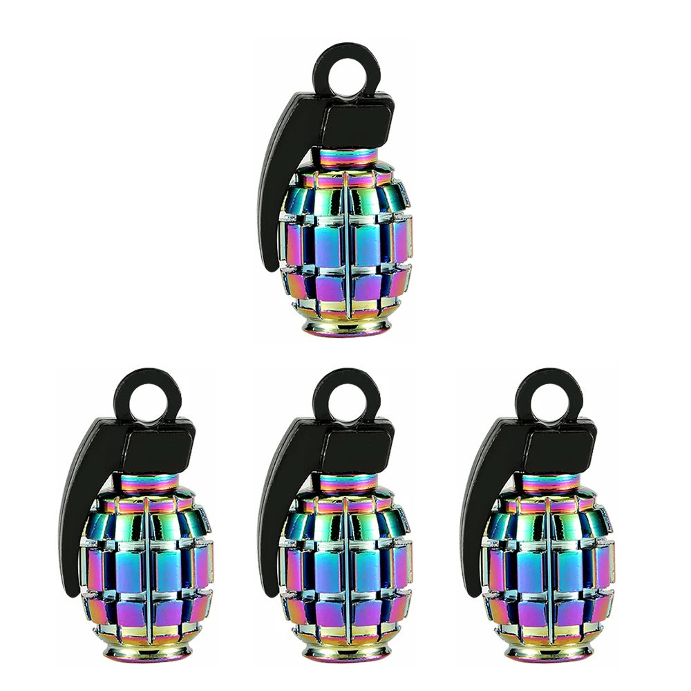 Grenade Tyre Valve Caps Dust Caps