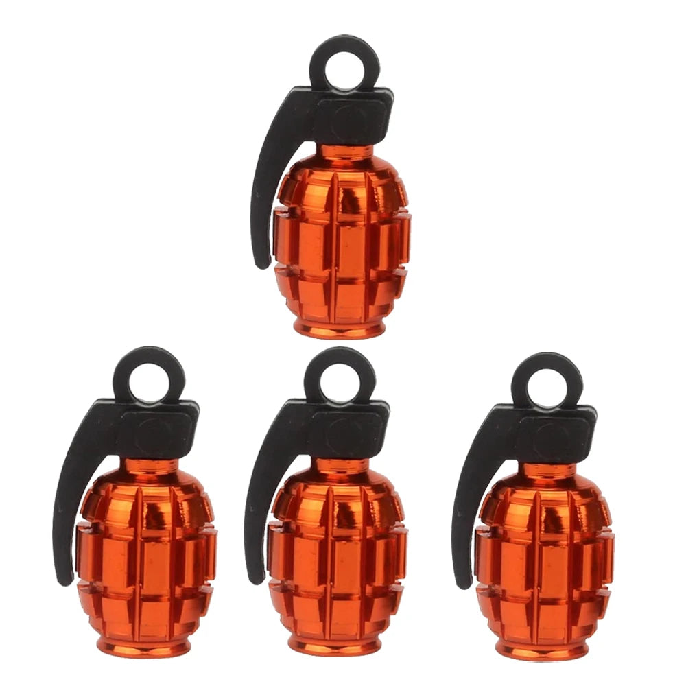 Grenade Tyre Valve Caps Dust Caps