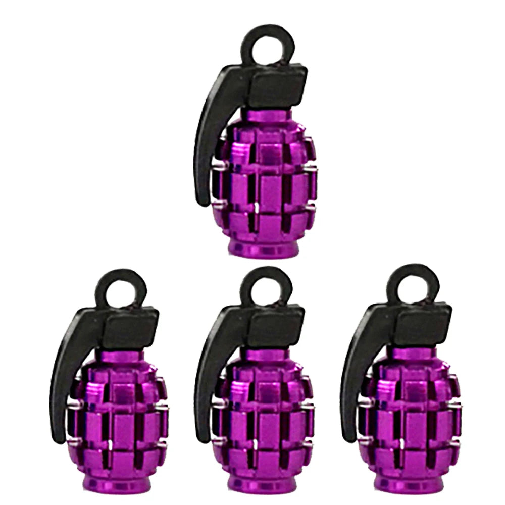 Grenade Tyre Valve Caps Dust Caps