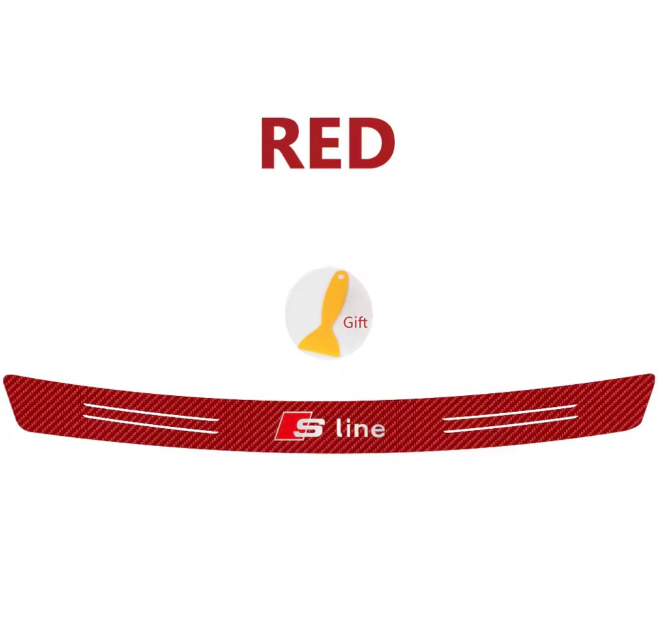 Boot Trunk Load Edge Protective Sticker (for Audi, S Line, RS, Quattro)