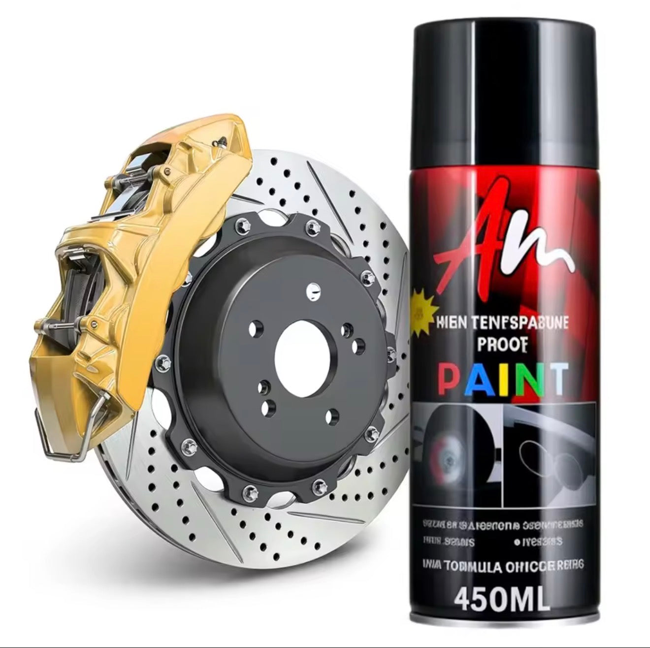 Brake Caliper Spray Paint Aerosol Can High Temperature Resistance (7 Colours)