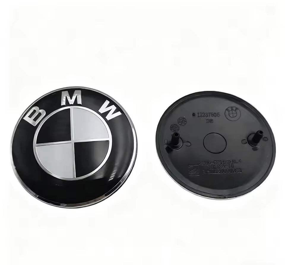 for BMW Custom Logo Badge Front and Rear Pair 74mm/82mm