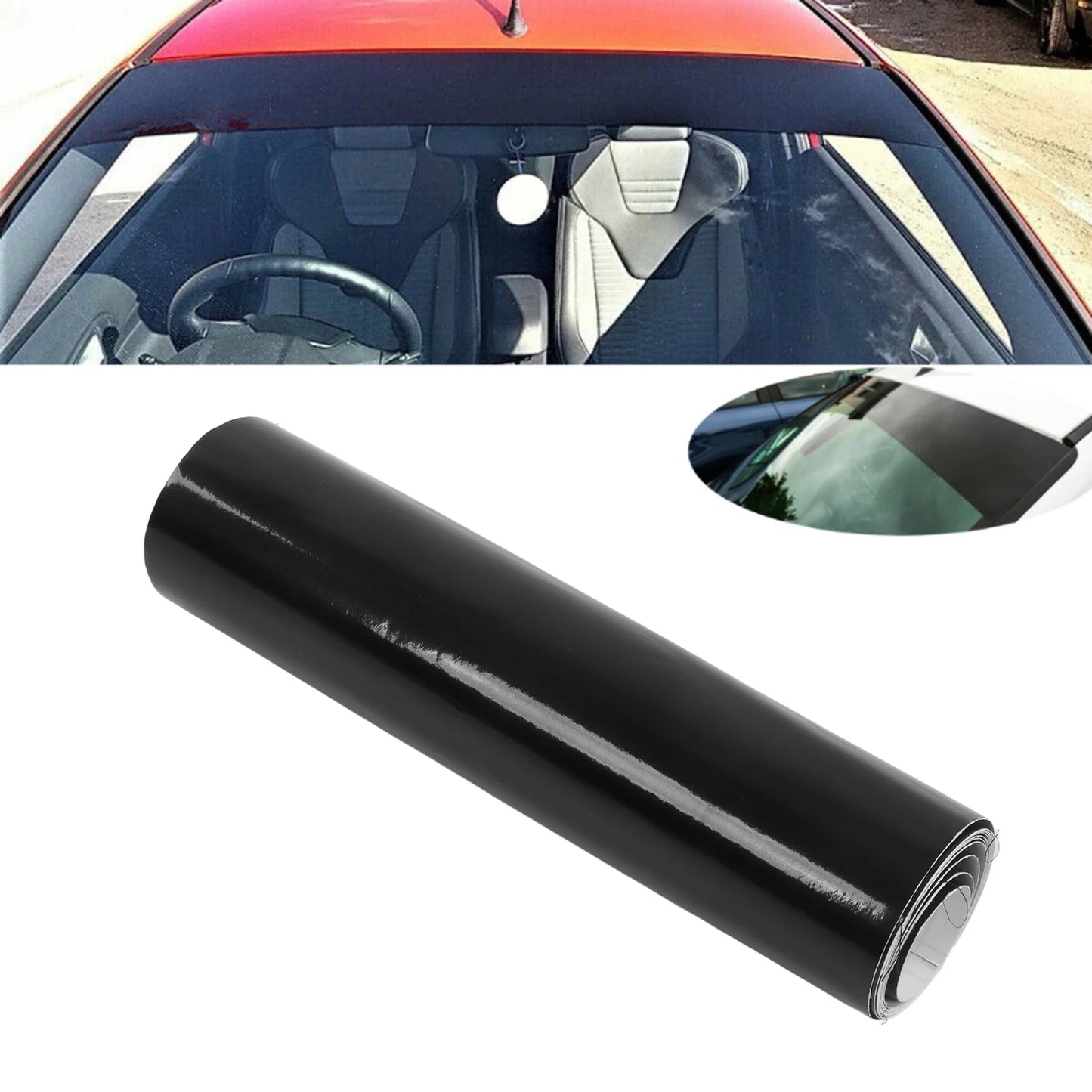 Gloss Black Sun Strip Windscreen