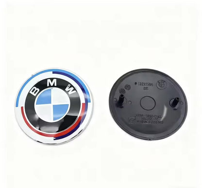 for BMW Custom Logo Badge Front and Rear Pair 74mm/82mm
