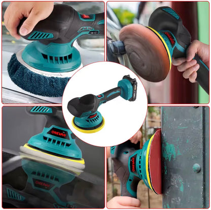 Electric Car Polisher Wax Machine 6 Gears Cordless Auto 7000RPM 21V