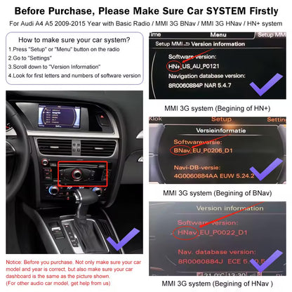 for Audi A5 5T A4 B8 Q5 8R Wireless Apple CarPlay Android Auto