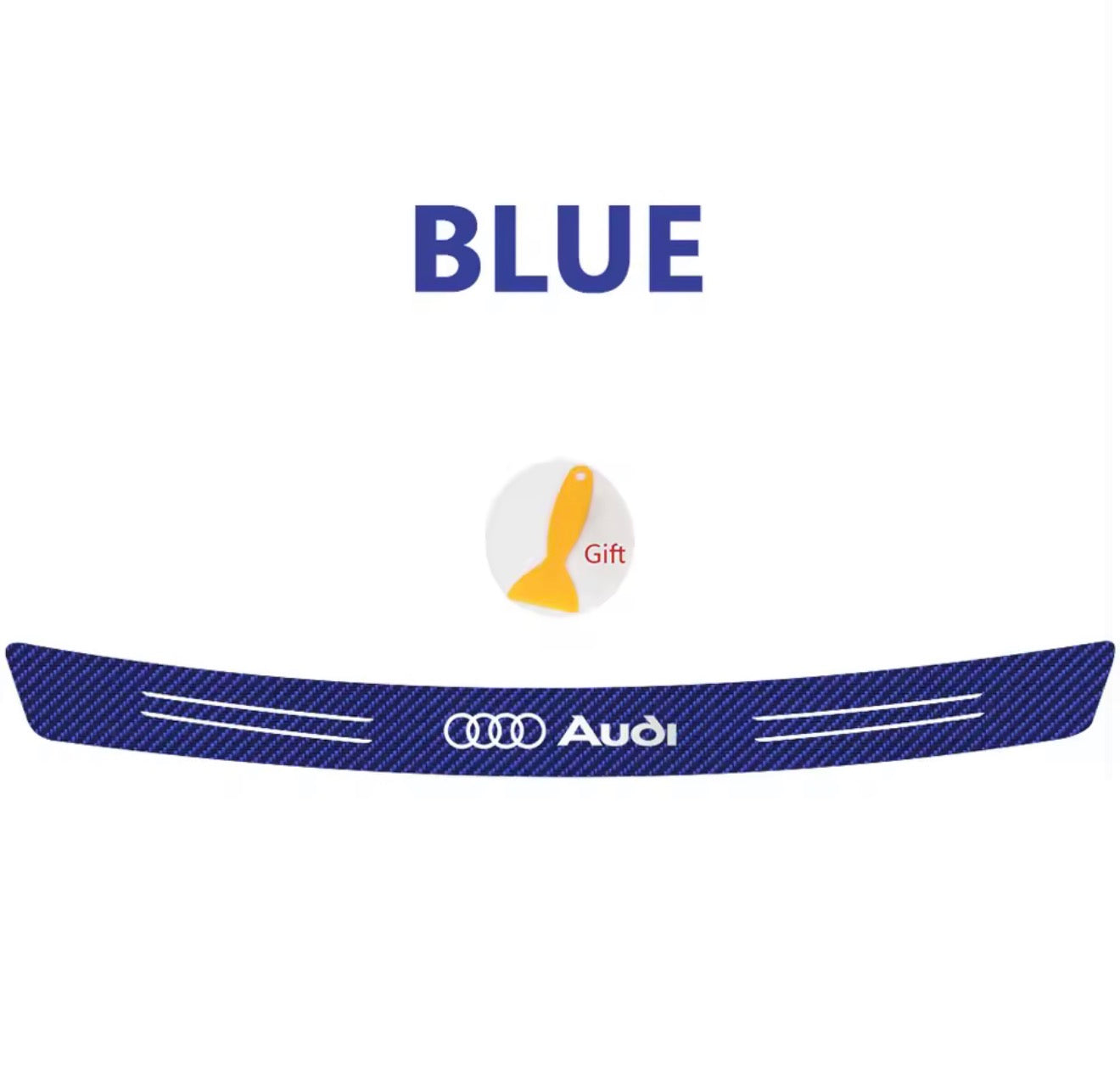 Boot Trunk Load Edge Protective Sticker (for Audi, S Line, RS, Quattro)