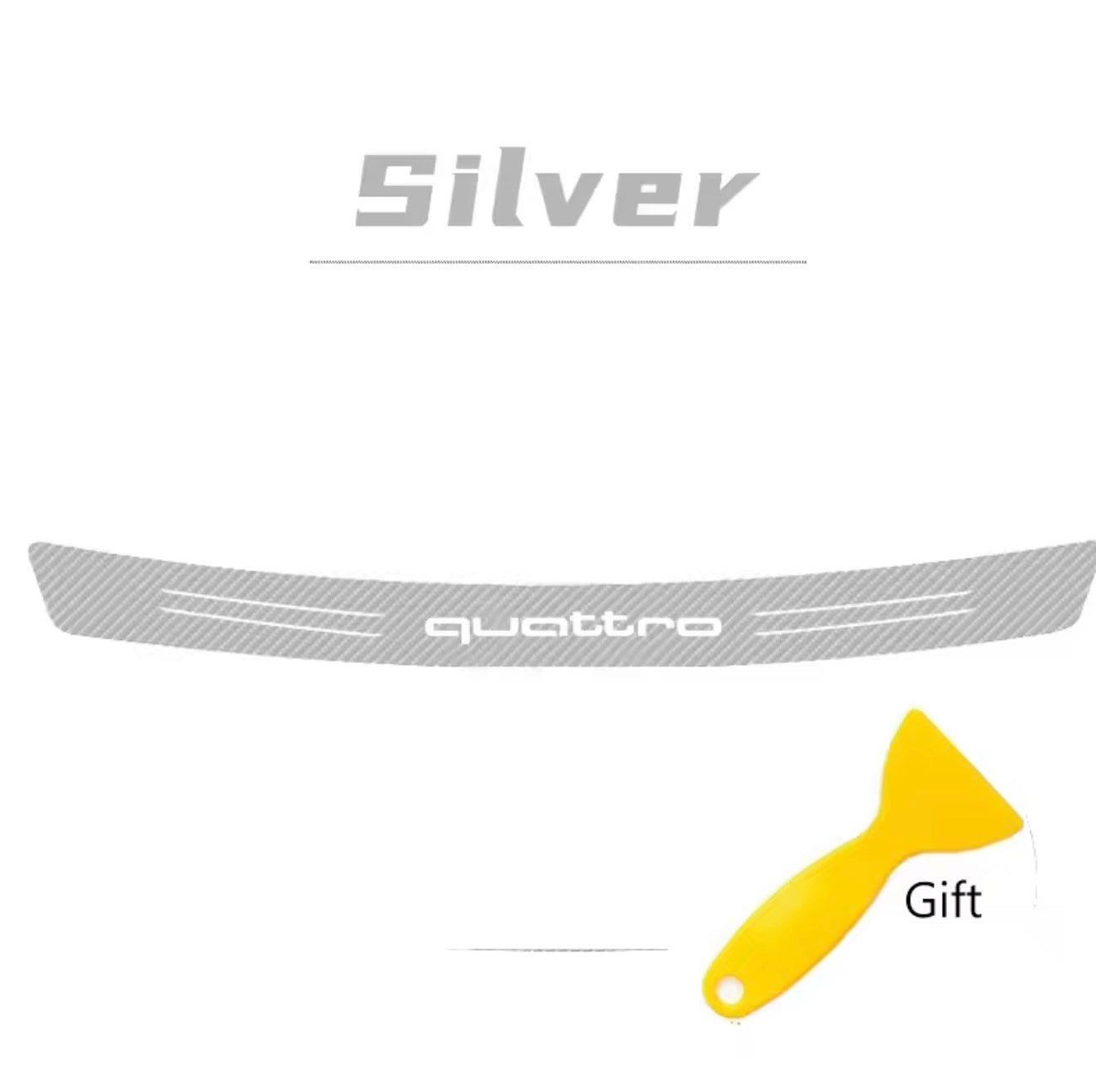 Boot Trunk Load Edge Protective Sticker (for Audi, S Line, RS, Quattro)