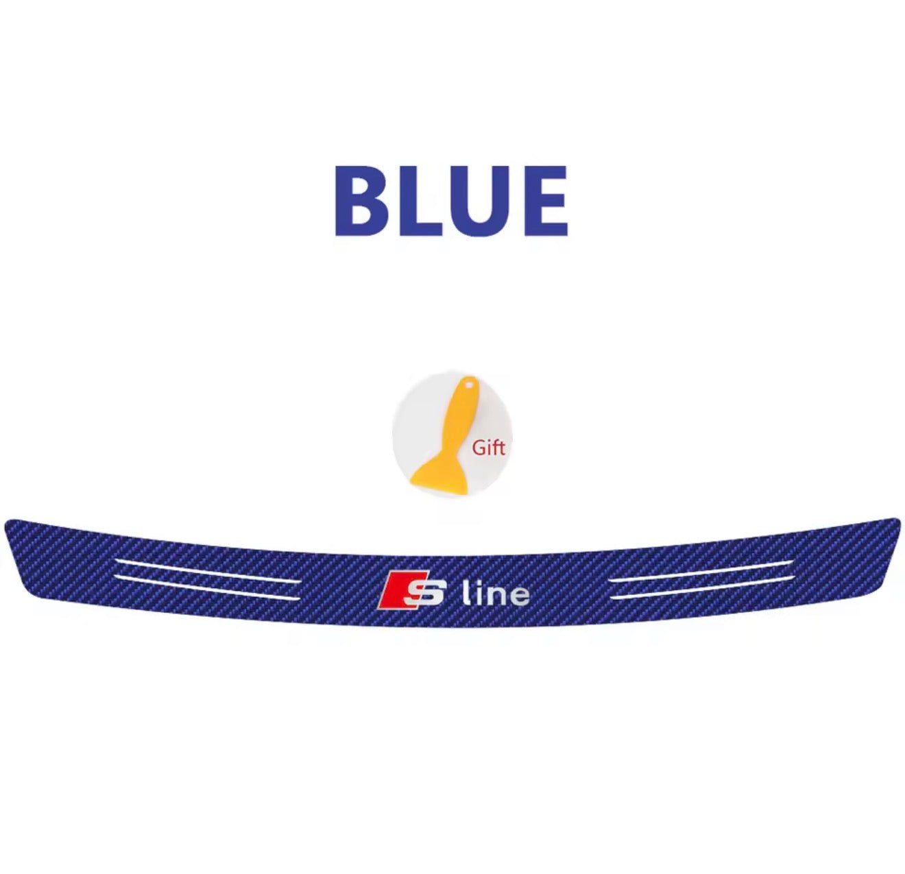 Boot Trunk Load Edge Protective Sticker (for Audi, S Line, RS, Quattro)