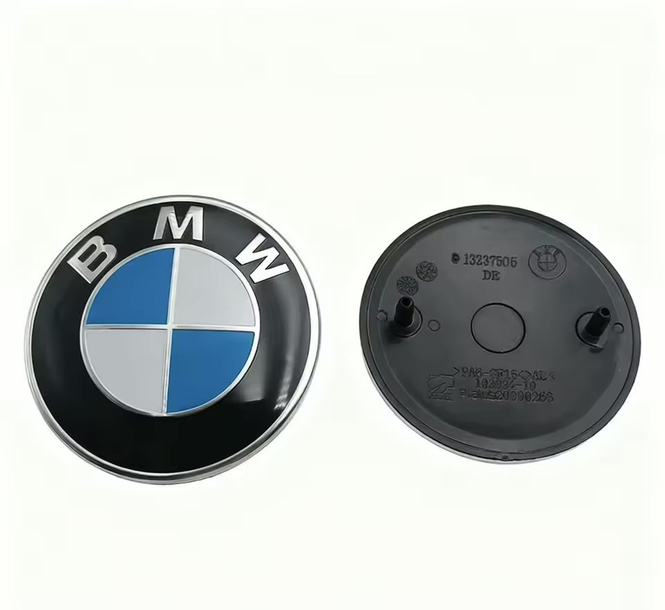 for BMW Custom Logo Badge Front and Rear Pair 74mm/82mm