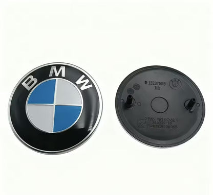 for BMW Custom Logo Badge Front and Rear Pair 74mm/82mm