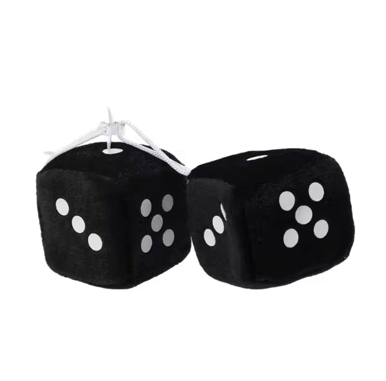 Fuzzy Dice Hanging Dice Decoration (2 pieces)