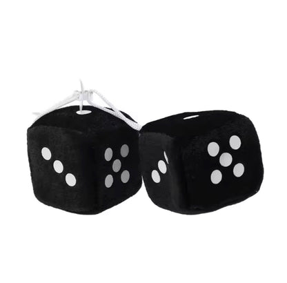 Fuzzy Dice Hanging Dice Decoration (2 pieces)