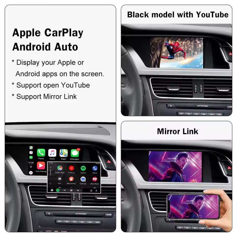 for Audi A5 5T A4 B8 Q5 8R Wireless Apple CarPlay Android Auto