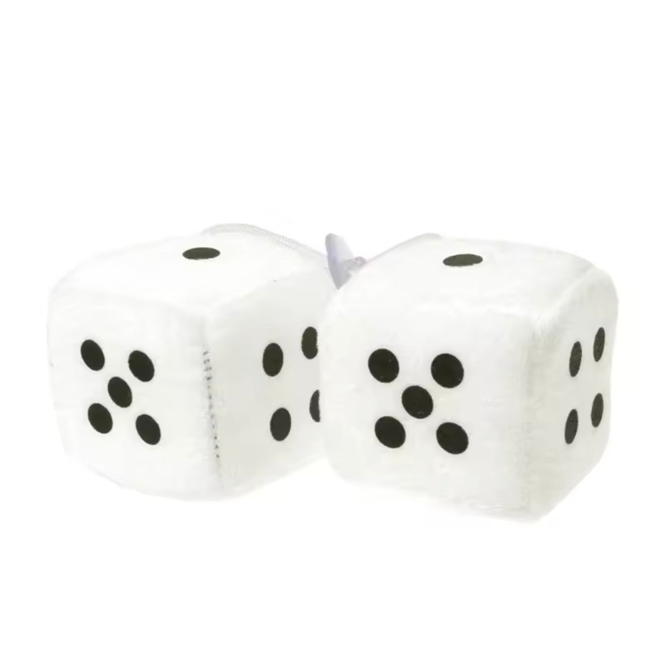 Fuzzy Dice Hanging Dice Decoration (2 pieces)