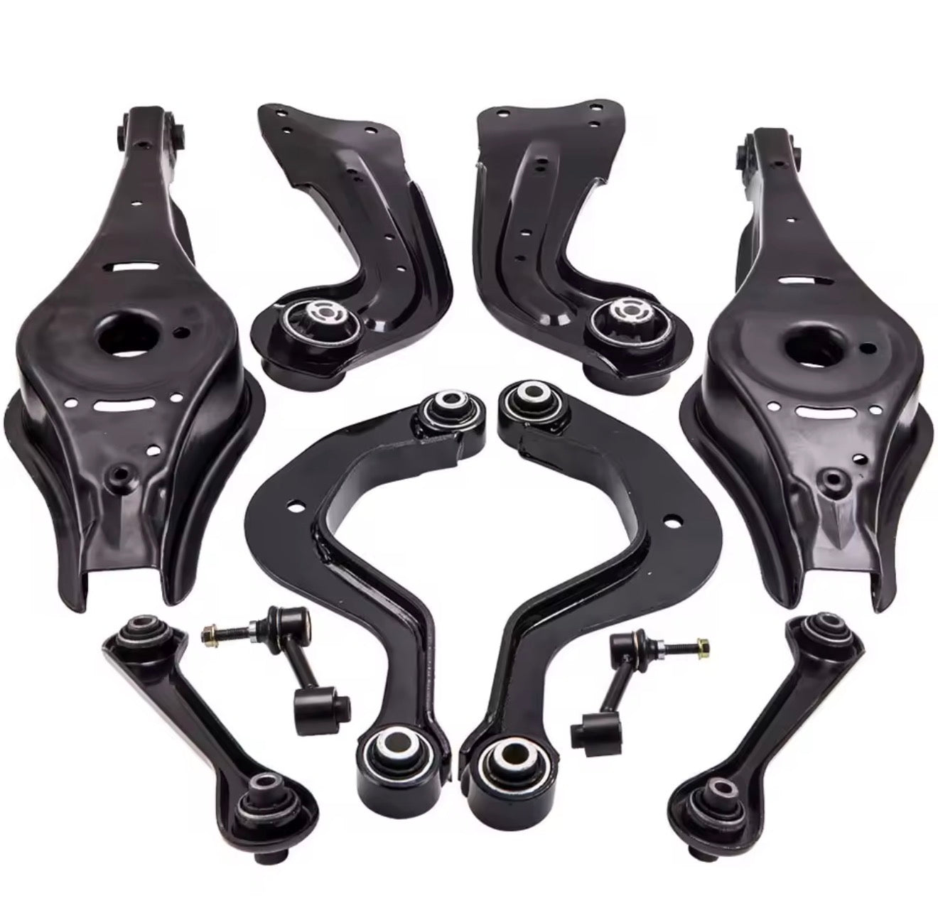 Complete Rear Suspension Arm Kit (for Audi A3 8P, Q3, TT | Seat Altea, Leon, Toledo, Touran | Skoda Octavia | VW Beetle, Eos, Jetta, Golf MK5/MK6)
