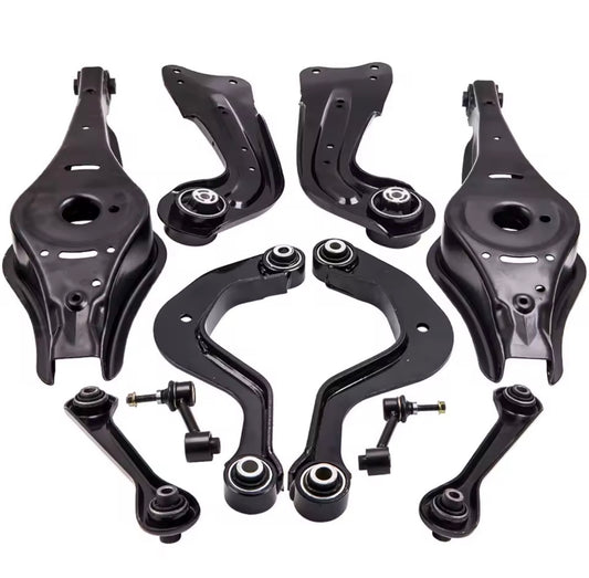Complete Rear Suspension Arm Kit (for Audi A3 8P, Q3, TT | Seat Altea, Leon, Toledo, Touran | Skoda Octavia | VW Beetle, Eos, Jetta, Golf MK5/MK6)