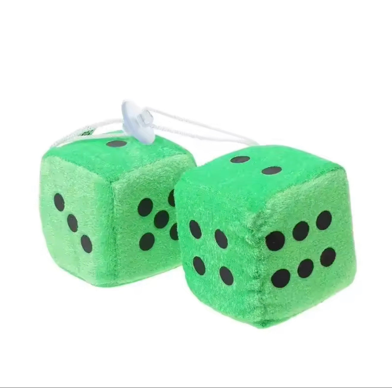 Fuzzy Dice Hanging Dice Decoration (2 pieces)