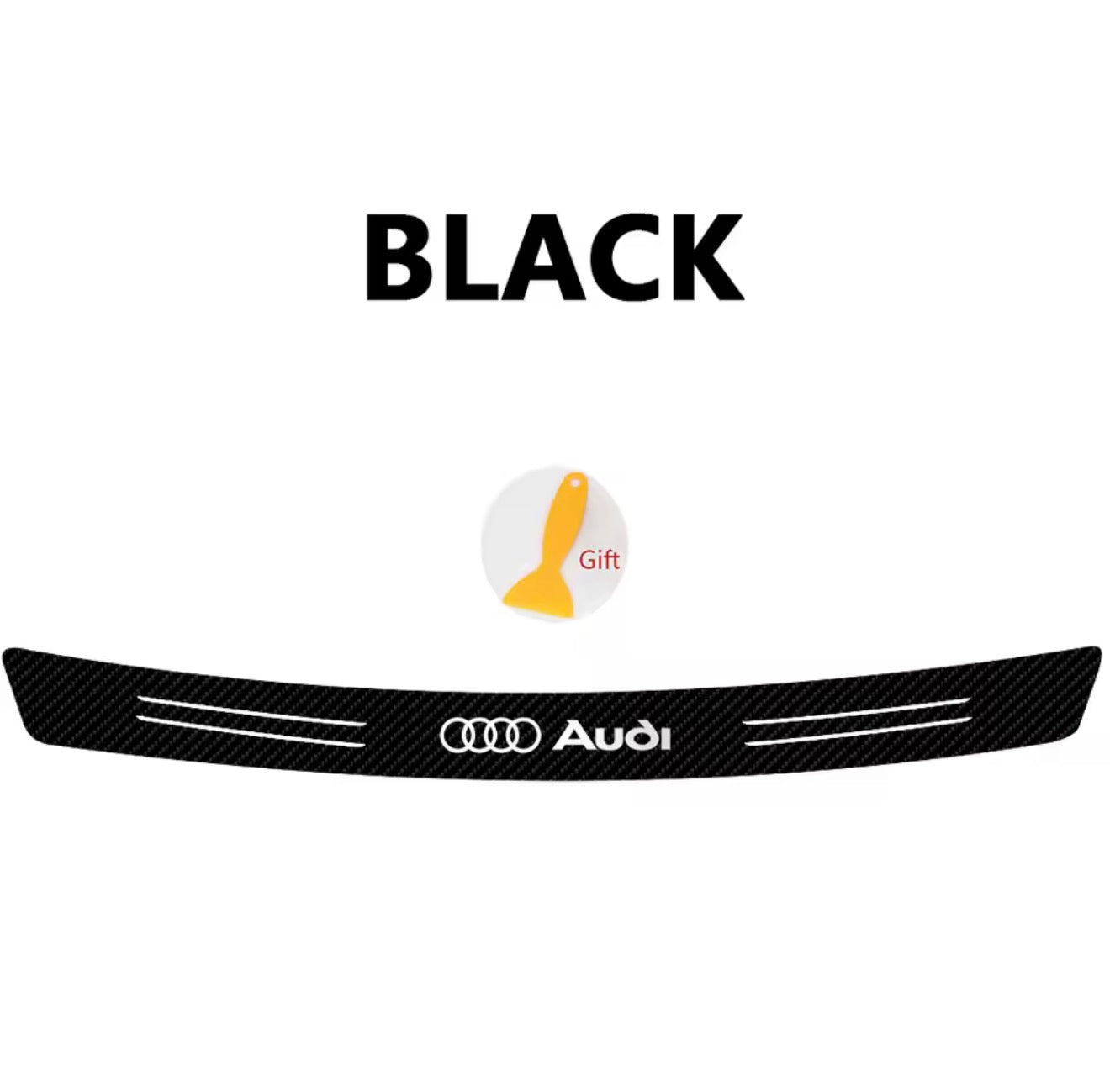 Boot Trunk Load Edge Protective Sticker (for Audi, S Line, RS, Quattro)