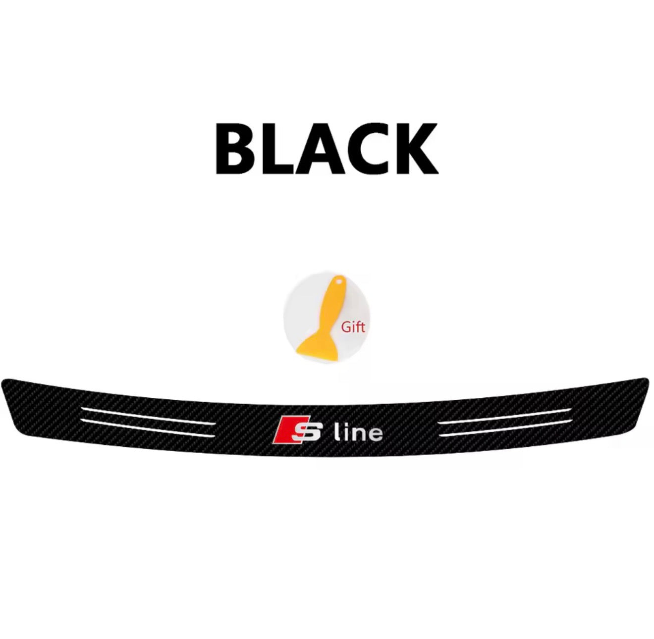 Boot Trunk Load Edge Protective Sticker (for Audi, S Line, RS, Quattro)