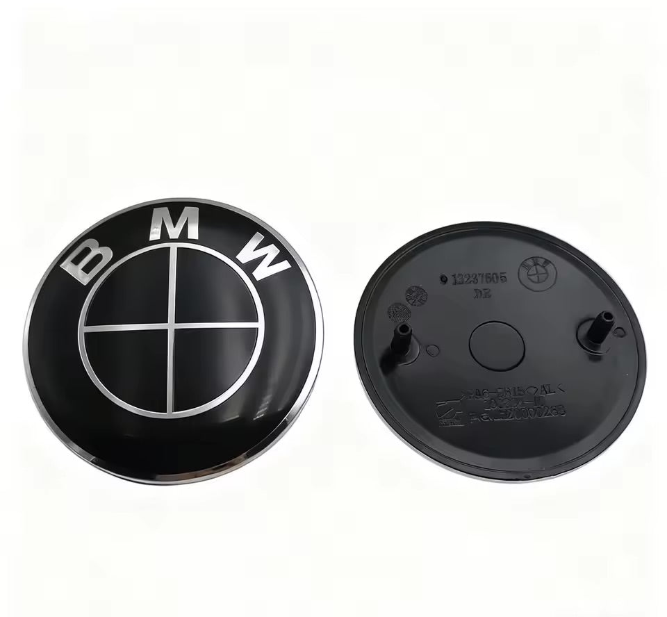 for BMW Custom Logo Badge Front and Rear Pair 74mm/82mm