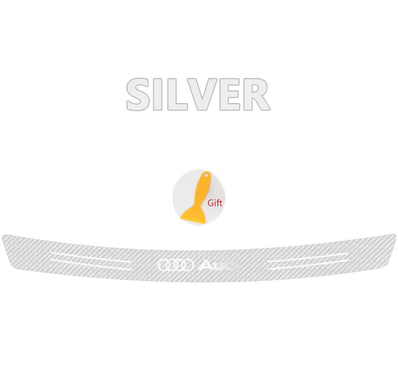 Boot Trunk Load Edge Protective Sticker (for Audi, S Line, RS, Quattro)