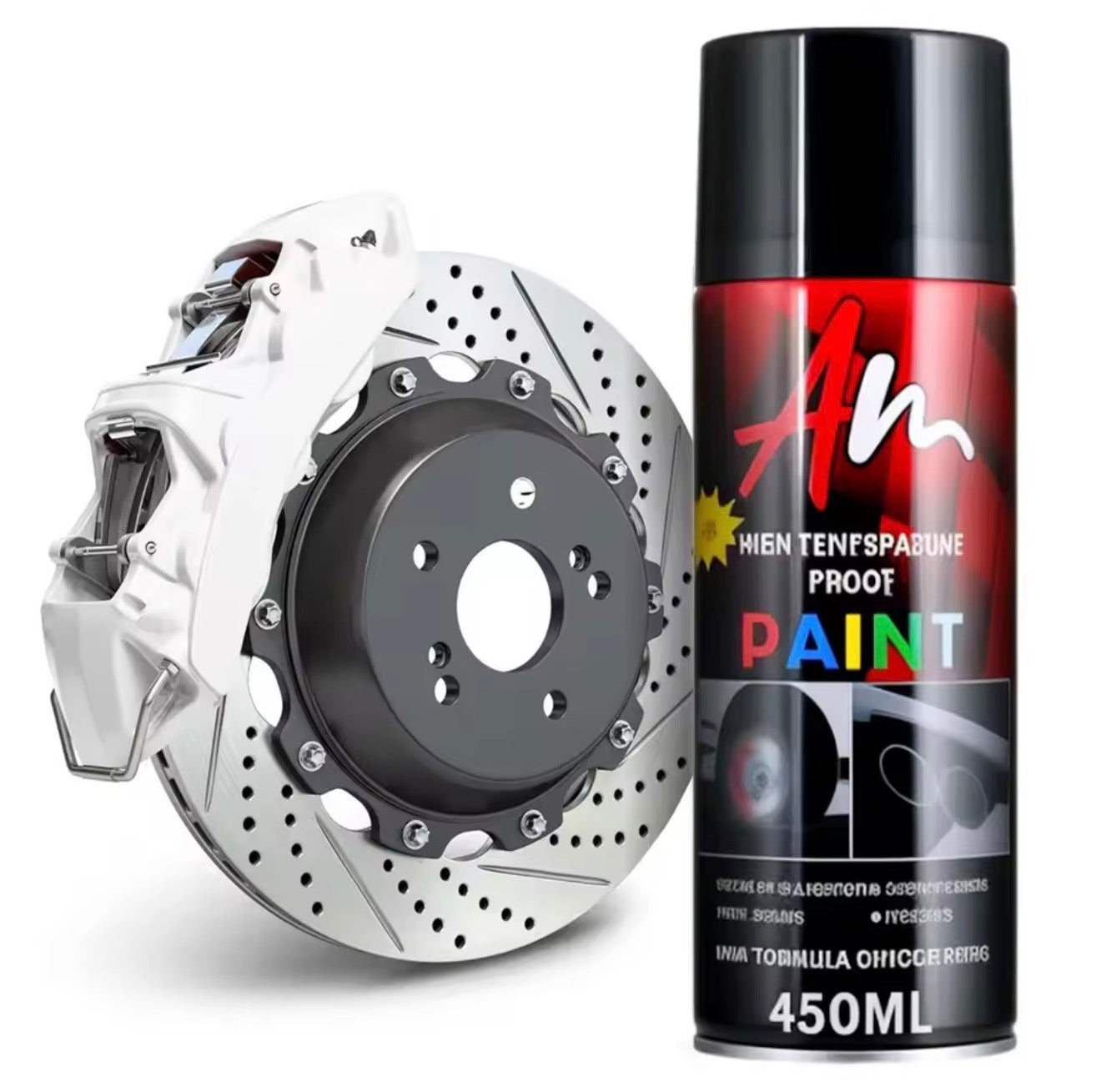 Brake Caliper Spray Paint Aerosol Can High Temperature Resistance (7 Colours)