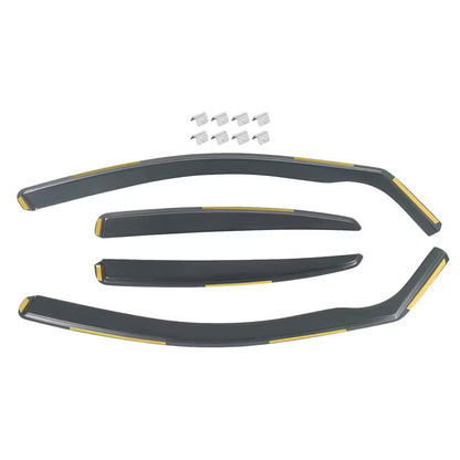 for Audi A4 B8 Smoke Black Front and Rear Wind Deflectors 4pcs