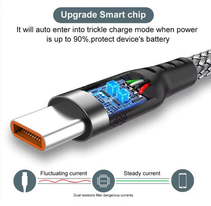 USB A to USB Type C Charging Cable