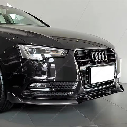 for Audi A5 B8.5 8T 8F Gloss Black Front Splitter Bumper Lip