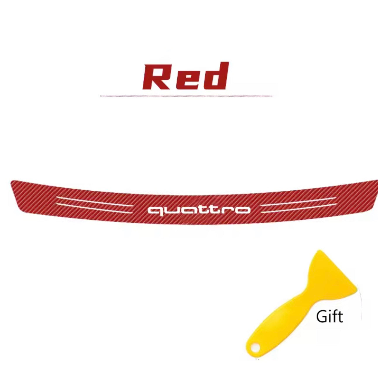 Boot Trunk Load Edge Protective Sticker (for Audi, S Line, RS, Quattro)