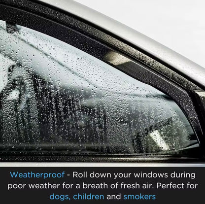 Audi A3 S3 MK2 (2004-2012) 5 Door Hatchback Wind Deflectors 4pc Black Tinted
